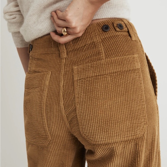 Madewell Griff Superwide-Leg Fatigue Cargo Pants in Garment-Dyed Corduroy - Picture 5 of 12